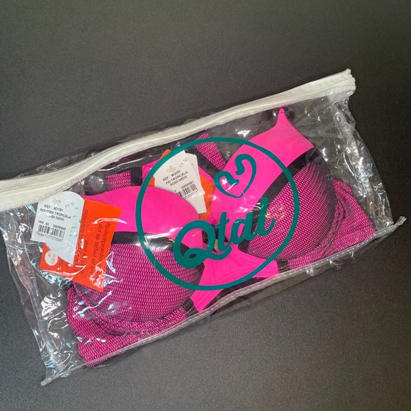 Bra and Panty set Black and Pink - Picture 5 of 5